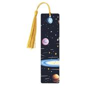 Segnalibro in legno per uomini e donne personalizzato intaglio in legno segno di libro con nappa ciondolo Il segnalibro solare per la famiglia per gli amanti del libro regalo di compleanno studenti
