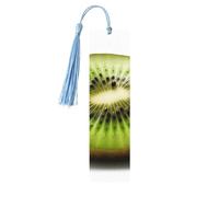 Segnalibro in legno per uomini e donne personalizzato intaglio in legno segno di libro con nappa ciondolo verde kiwi segnalibro per gli amanti dei libri regalo di compleanno studenti insegnanti regalo