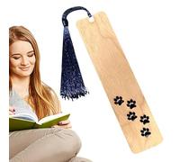 Segnalibro in legno | Segnalibro fatto a mano con disegno animali,Segnalibri estetici fatti a mano, accessori da lettura leggeri antiscivolo per uomini e donne studenti