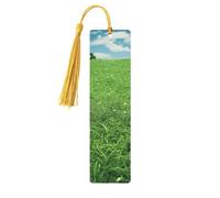 Segnalibro in legno verde prato per uomini donne insegnanti regalo vintage fatto a mano segni di libri per leggere pagine marcatori da appendere etichette regalo ornamenti segnalibri in legno con