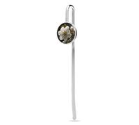Segnalibro in metallo con ciondolo a forma di fiore di pera bianco, per gli amanti della lettura, regalo di apprezzamento per insegnanti, San Valentino, festa della mamma, Natale, compleanno, per