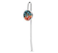 Segnalibro in metallo con ciondolo a forma di libellula sul fiore, per gli amanti della lettura, regalo di apprezzamento per insegnanti, San Valentino, festa della mamma, Natale, compleanno per donne