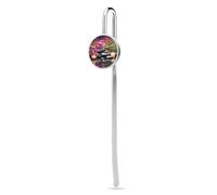 Segnalibro in metallo con fiori in fontana pietre da massaggio carini segni di libro per donne e uomini fascino festa della mamma insegnante apprezzamento regali di Natale calza Stuffers per donne