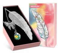 Segnalibro In Metallo Idee Regalo, Piuma, Cancelleria, Compleanno, Feste