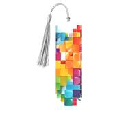 Segnalibro in metallo per uomini e donne colorato cuore San Valentino Love Book Markers unico fatto a mano con nappa ciondolo segnalibro in metallo per insegnanti regalo di compleanno