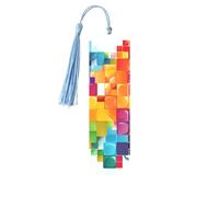 Segnalibro in metallo per uomini e donne colorato cuore San Valentino Love Book Markers unico fatto a mano con nappa ciondolo segnalibro in metallo per insegnanti regalo di compleanno