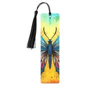 Segnalibro in metallo per uomini e donne Farfalla Tie Dye Book Markers Unico Fatti a Mano Segnalibro con Nappa Pendente Segnalibro in Metallo per Insegnanti Regalo di