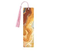 Segnalibro in metallo per uomini e donne marmo arte moderna segna libri unici fatti a mano con nappa ciondolo segnalibro in metallo per insegnanti regalo di compleanno
