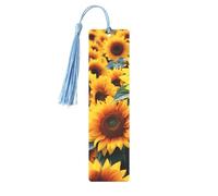 Segnalibro in metallo per uomini e donne, molti bellissimi girasoli, segnalibri unici fatti a mano con nappa ciondolo segnalibro in metallo per insegnanti regalo di compleanno