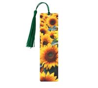 Segnalibro in metallo per uomini e donne, molti bellissimi girasoli, segnalibri unici fatti a mano con nappa ciondolo segnalibro in metallo per insegnanti regalo di compleanno
