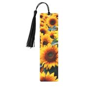 Segnalibro in metallo per uomini e donne, molti bellissimi girasoli, segnalibri unici fatti a mano con nappa ciondolo segnalibro in metallo per insegnanti regalo di compleanno