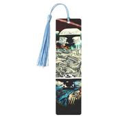 Segnalibro in metallo per uomini e donne personalizzato intaglio libro segno con nappa ciondolo skate board segnalibro per gli amanti dei libri regalo di compleanno studenti insegnanti regalo