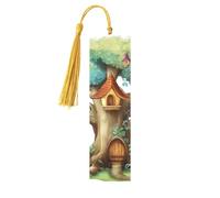 Segnalibro in metallo per uomini e donne personalizzato intaglio segno libro con nappa ciondolo carino fata albero segnalibro per gli amanti dei libri regalo di compleanno studenti insegnanti regalo