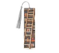 Segnalibro in metallo per uomini e donne personalizzato intaglio segno libro con nappa ciondolo divertente libreria libreria libreria e scala segnalibro per gli amanti dei libri regalo di compleanno