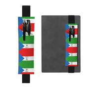 Segnalibro in pelle con bandiera della Guinea Equatoriale - Forniture per ufficio - Staccabile per agenda, manuale, libro pianificato, adatto