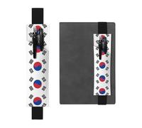 Segnalibro in pelle con bandiera della Repubblica di Corea - Forniture per ufficio - staccabile per diario, manuale, libro pianificato, adatto