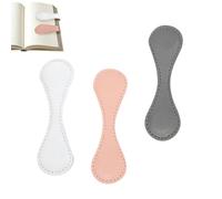 Segnalibro in Pelle con Magnete - Fermapagina da 3 pezzi per la lettura - Segnalibri Magnetici con Clip Pagina,per Insegnanti Studenti Uomini Donne Studio Bibbia Compleanno Biblioteca Scuola Ufficio