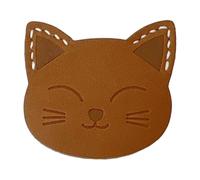 Segnalibro in pelle fatto a mano - Simpatico porta pagina a forma di gatto, segnalibro a forma di animale di alta qualità, elegante salva-pagine in pelle per leggere, decorazione per amanti dei