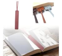 Segnalibro in pelle per gli amanti dei libri, gioiello con strisce lunghe, ideale per lettori e amanti della letteratura nella vita quotidiana (E, 20 x 2,5 cm)