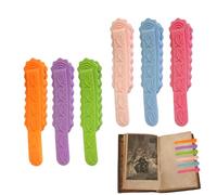 Segnalibro in silicone, Bookmarks - Marcatori di libri di zampe per la lettura,Clip di supporto 6x silicone per gli amanti dei libri, lettura bookmarker Accessori Page Mar