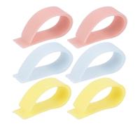 segnalibro in silicone, segnalibro intelligente, 6X Carino Segnalibri in Silicone Accessori Colorati per Libri Clip per Pagine di Libri Marchi di Libri Lettura per le Donne per Profe