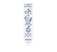 Segnalibro Le Bonheur des Dames kit punto croce contato "Ricetta Blu", 5x20cm