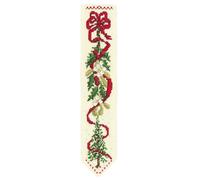 Segnalibro Le Bonheur des Dames kit punto croce contato "Winter Ribbon", 5x20cm
