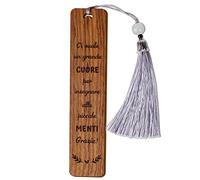 Segnalibro Maestra Regalo Maestre Fine Anno Natale, Segnalibro Legno Grazie Maestra, Regalo Insegnante Donna, Regalo Maestra Asilo Nido Elementare Scuola Materna