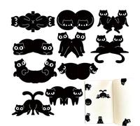 Segnalibro Magnetico - Confezione da dieci pezzi magnete portatile per pagine,Segnalibri Gatto | Adatto per amanti, bambini, appassionati di lettura, ragazze, lettrici, donne