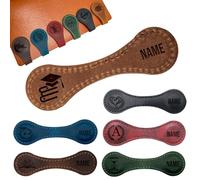 Segnalibro Magnetico in Pelle Personalizzato, Clip per Segnalibri Personalizzate, Segnalibri per la Lettura, Regalo Premuroso per Amanti dei Libri, Lettori, Bambini - Processo di Incisione Laser