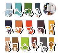 Segnalibro magnetico per bambini, 30 pezzi, con animali, magnetico, per la scuola, per la foresta, con animali, per il compleanno dei bambini