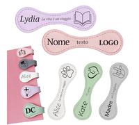 Segnalibro Magnetico Personalizzato in Pelle Fatto a Mano, Inciso - Regalo per Donne, Uomini, Amanti Dei Libri, Famiglia, Amici (Colore Fresco)