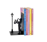 Balvi Fermalibri Jazz Colore Nero Un Musicista Come Supporto per i Libri Metallo