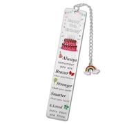 Segnalibro per decimo compleanno regalo per figlia figlio, regalo ispiratore per ragazze e ragazzi, segnalibro arcobaleno per amici, nipote