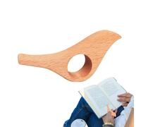 Segnalibro per pollice in legno - Supporto per pagina ergonomico per lettura con una sola mano | Anello per pollice amante del libro fatto a mano | Pagina di libro leggera e confortevole per