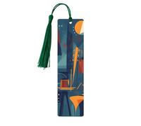 Segnalibro per violoncello violino, segnalibro colorato in legno con nappa, segnalibro per donne e uomini, per leggere le pagine, regali per gli amanti dei libri