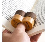 Segnalibro personalizzato a forma di pollice, segnalibro personalizzato a forma di cuore, accessori per la lettura, regalo per gli amanti dei libri, regalo di Natale per lei