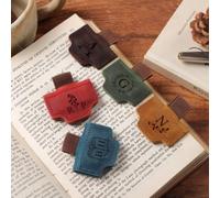 Segnalibro personalizzato in pelle, segnalibro magnetico personalizzato con clip per penna, regalo per amanti dei libri, accessorio per libri in pelle, regalo per lui/lei (1 pezzo)