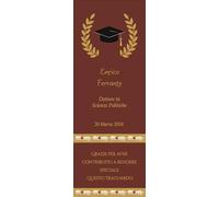 Segnalibro Personalizzato per Laurea, 30 pezzi o più, Elegante Design con Corona d'Alloro