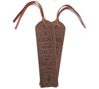 Segnalibro Religioso In Pelle Fatto A Mano - Confezione Da 2 Segnalibri In Vera Pelle Con Versi Ispirati Salmo 23 Il Signore È Il Mio Pastore - Regalo Ideale Per Topo Di Biblioteca E Lettori