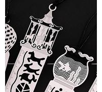 Segnalibro Righello in materiale latta sottile elegante taglia con laser Ideale regalo (Giostra)