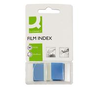 Segnapagina in blister Q-Connect 25x45 mm blu blocchetto da 50 - KF03632