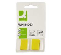 Segnapagina in blister Q-Connect 25x45 mm giallo blocchetto da 50 - KF03634