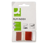 Segnapagina in blister Q-Connect 25x45 mm rosso blocchetto da 50 - KF03633