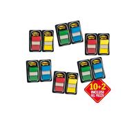 Segnapagina Post it Index Medium - 4 colori classici - Value pack 10+2 (dispenser da 50 segnapagina ciascuno)