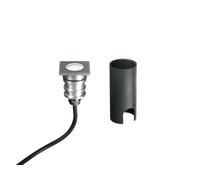 SEGNAPASSI A INCASSO CALPESTABILE LED IMPACT NIKEL QUADRATO DC24V 2W 170LM 4000K IP67 4,5X4X5,7CM