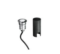 SEGNAPASSI A INCASSO CALPESTABILE LED IMPACT NIKEL TONDO DC24V 2W 170LM 3000K IP67 4X5,7CM