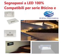 Segnapassi a LED 220V 1,6W per scatola 503 Compatibili Bticino Vimar