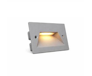 Segnapassi led 3cct faretto a incasso per cassetta 503 3 luci grigio ip65