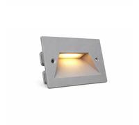 Segnapassi led 3cct faretto a incasso per cassetta 503 3 luci grigio ip65